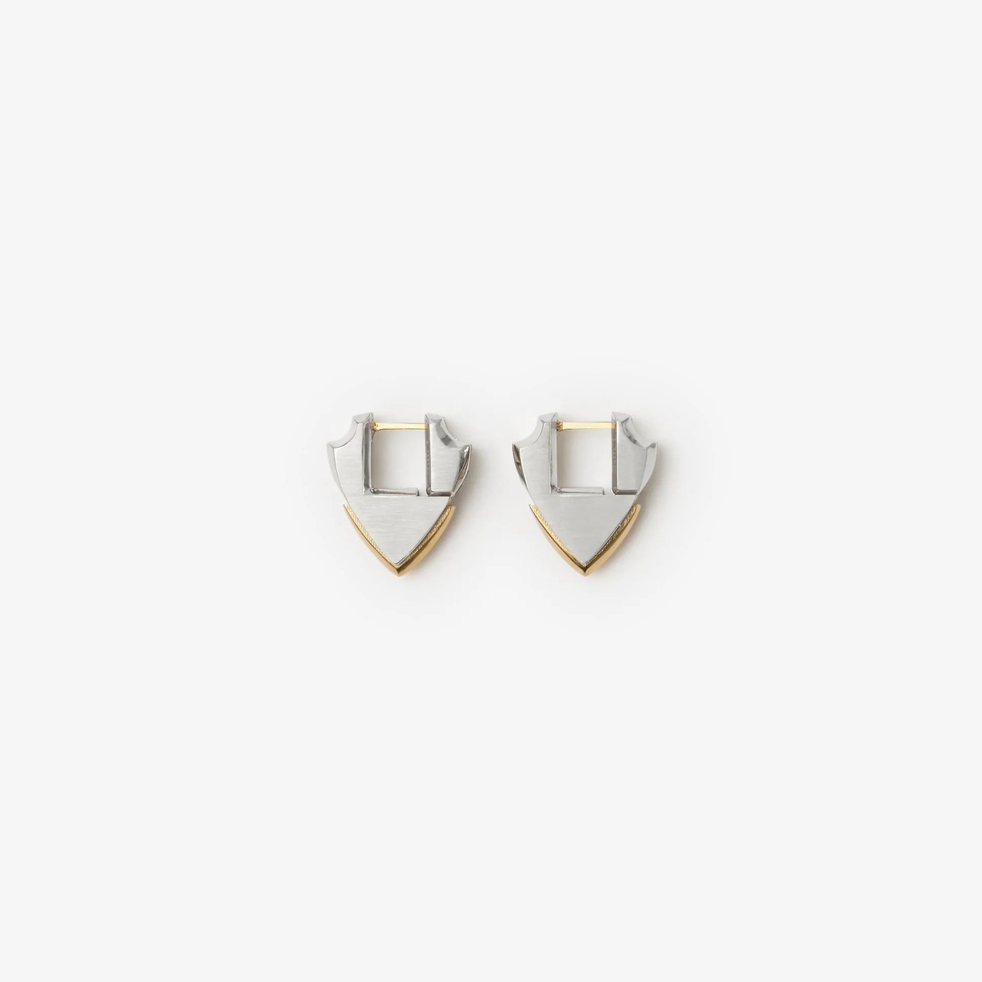 Hot Burberry Small Shield Earrings Silver