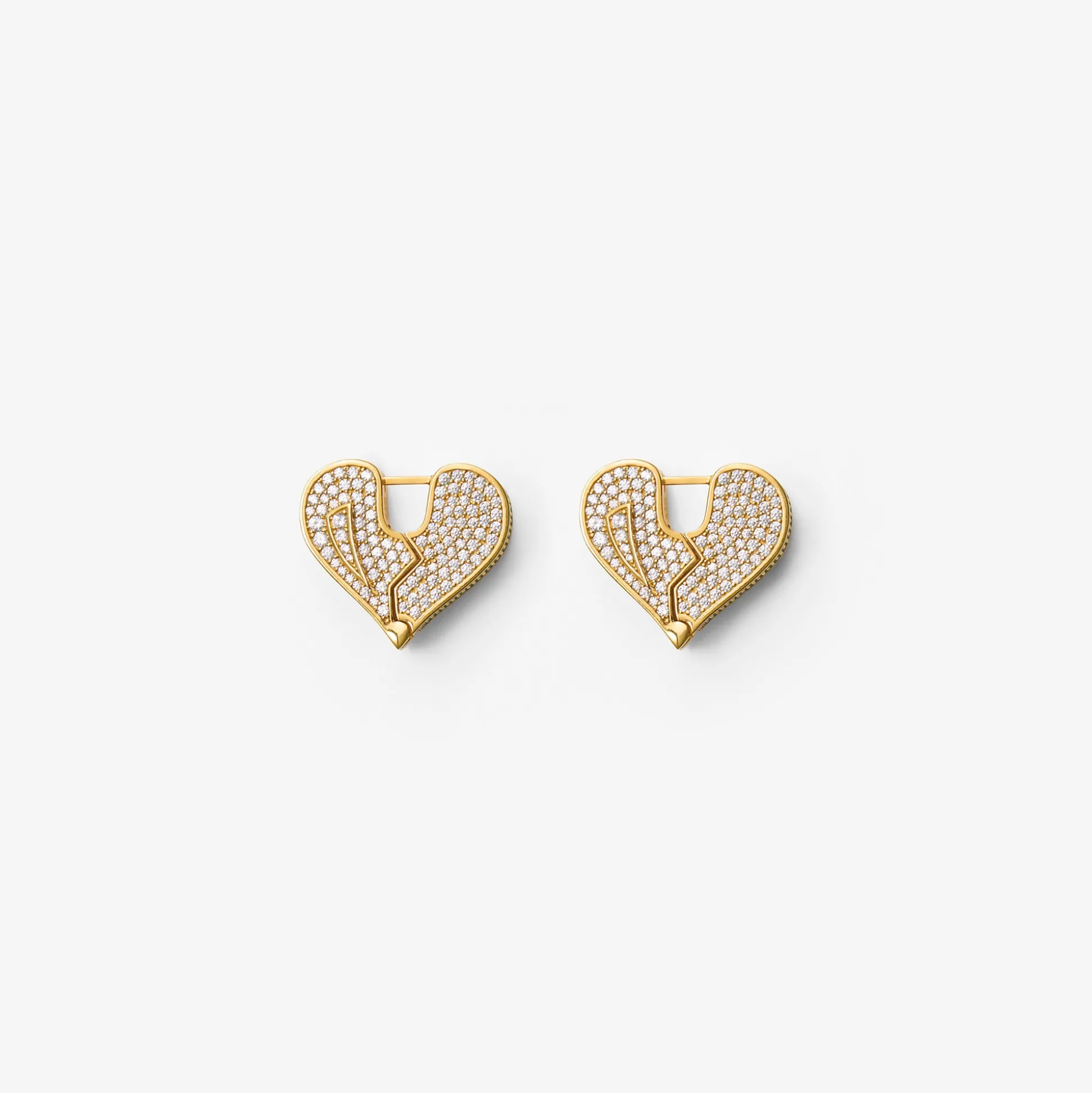 Online Burberry Souvenir Pavé Earrings Gold/multicolour