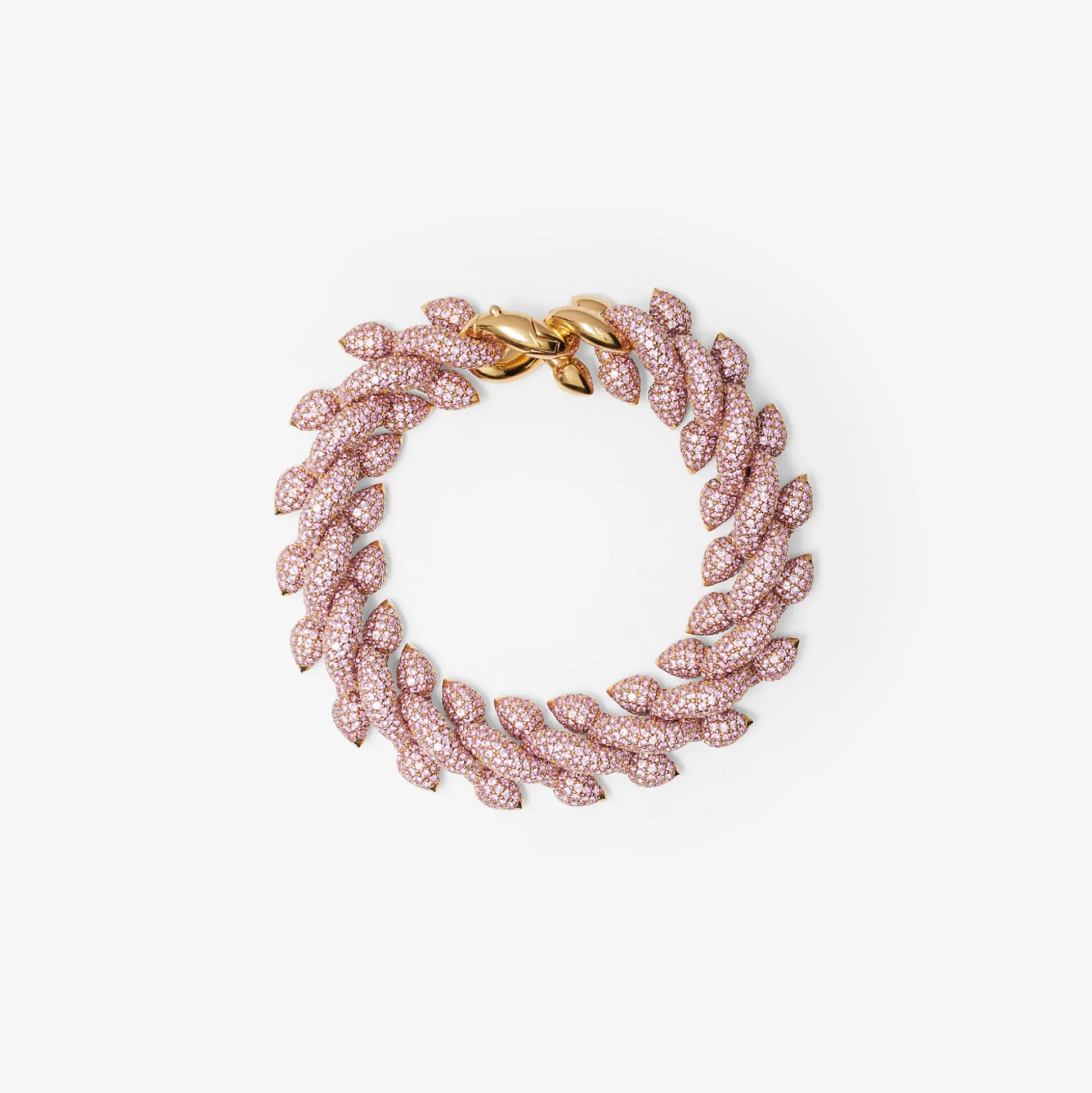 Store Burberry Spear Pavé Chain Bracelet​ Gold/pink