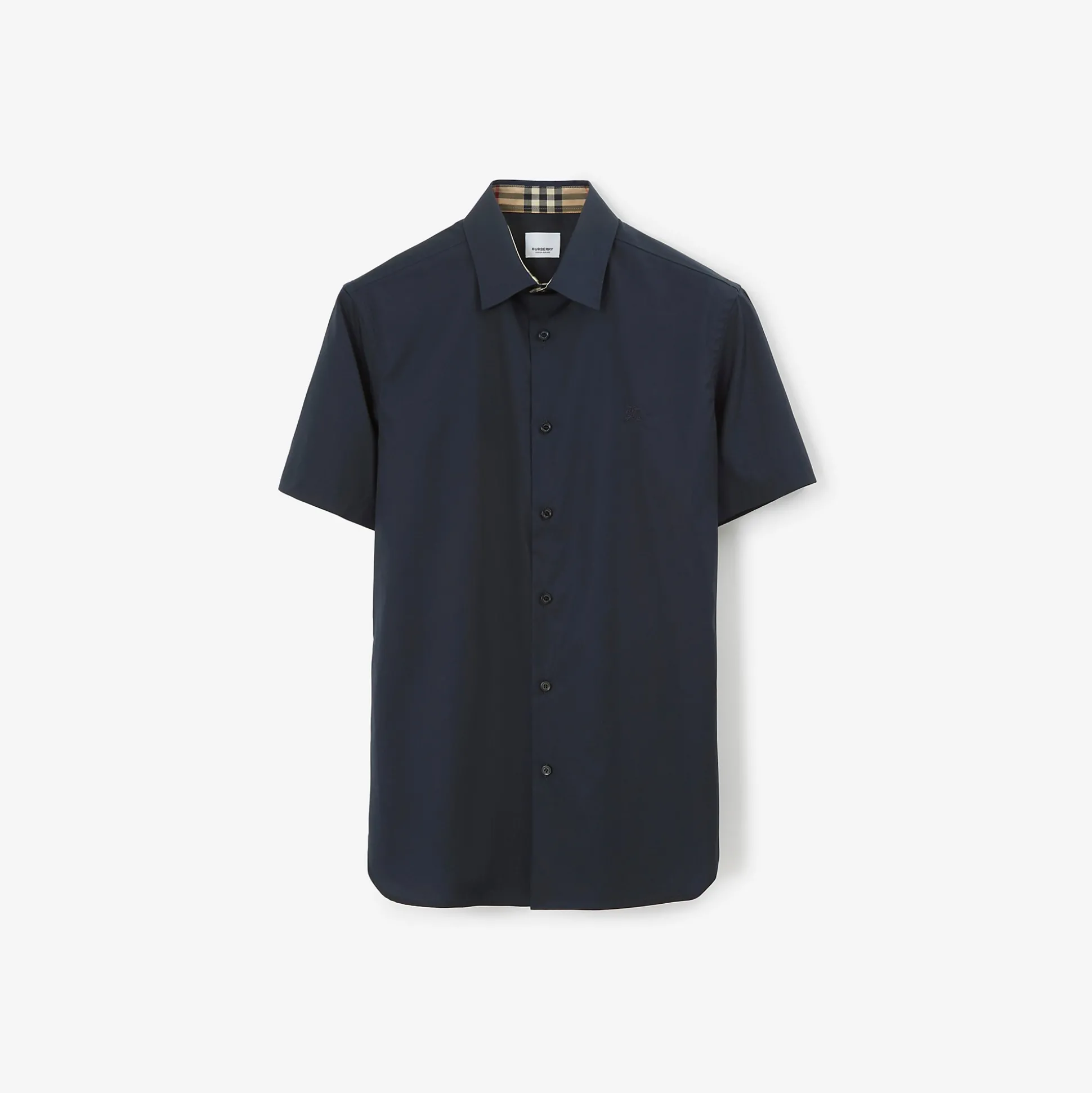 Best Burberry Stretch Cotton Shirt Navy