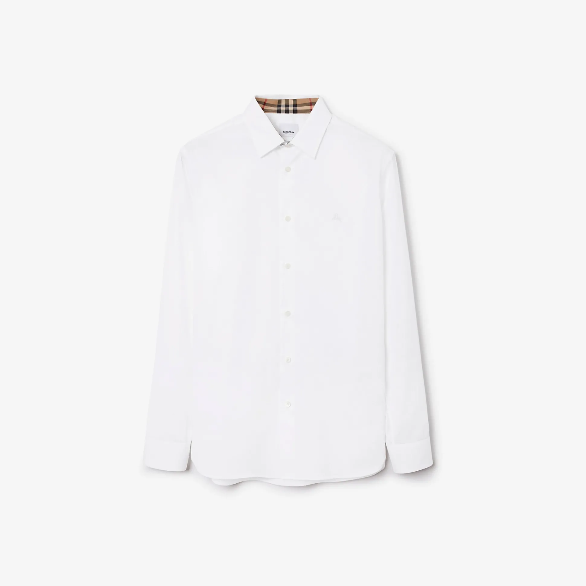 Cheap Burberry Stretch Cotton Shirt White