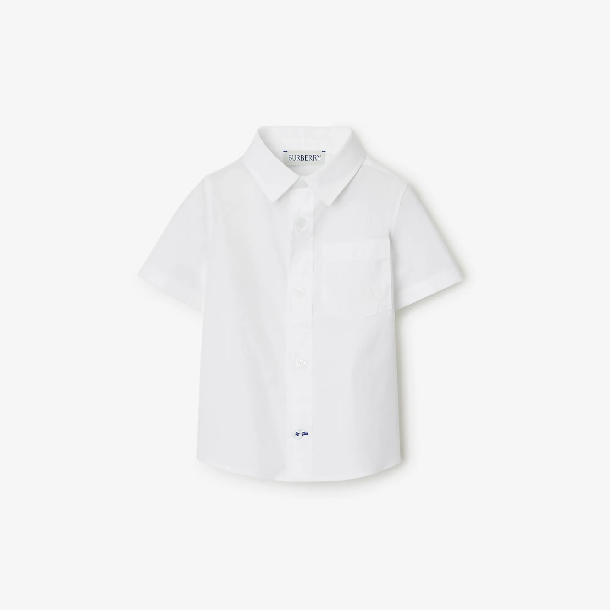 Outlet Burberry Stretch Cotton Shirt White