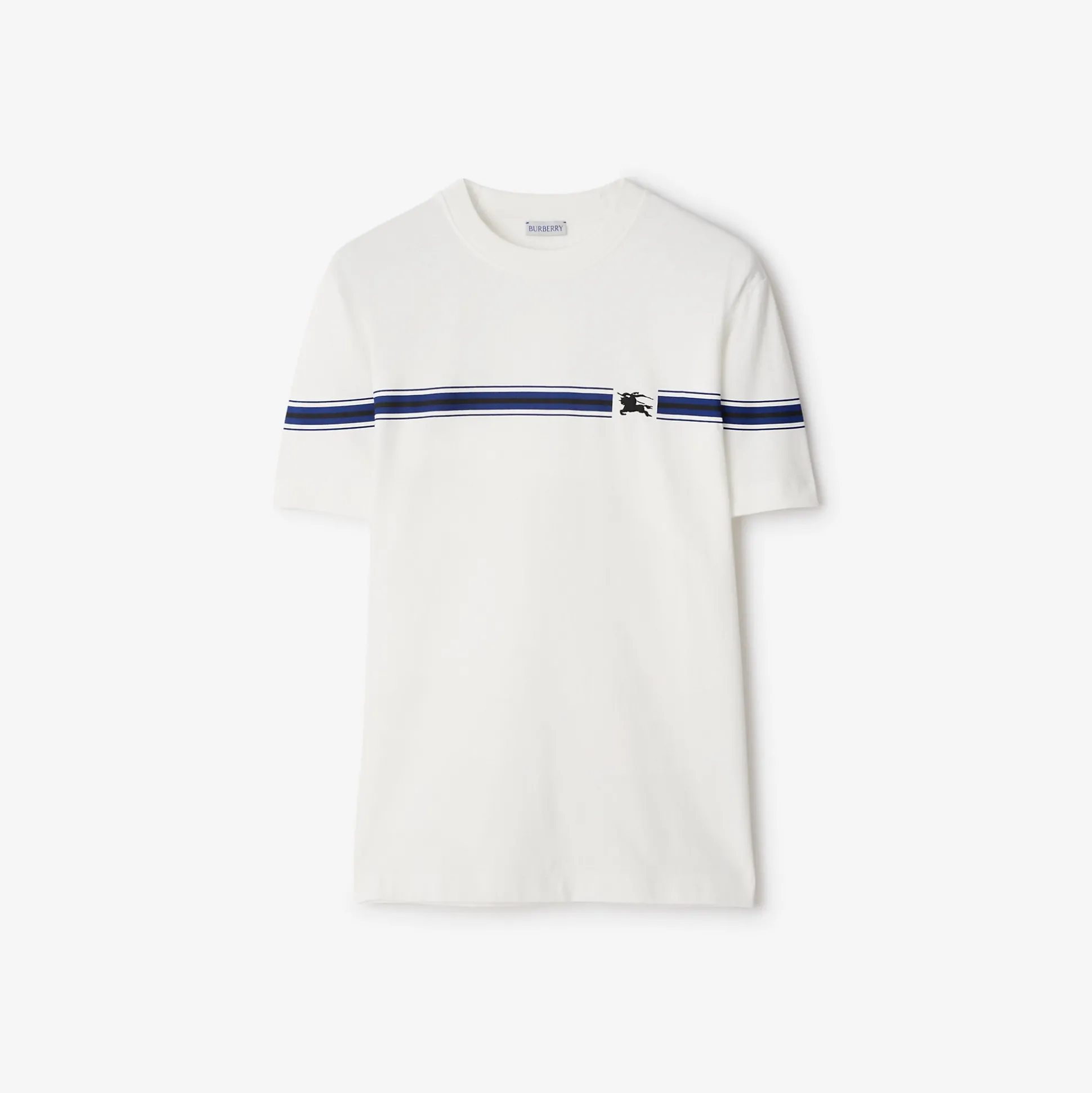 Cheap Burberry Striped Cotton T-shirt Salt