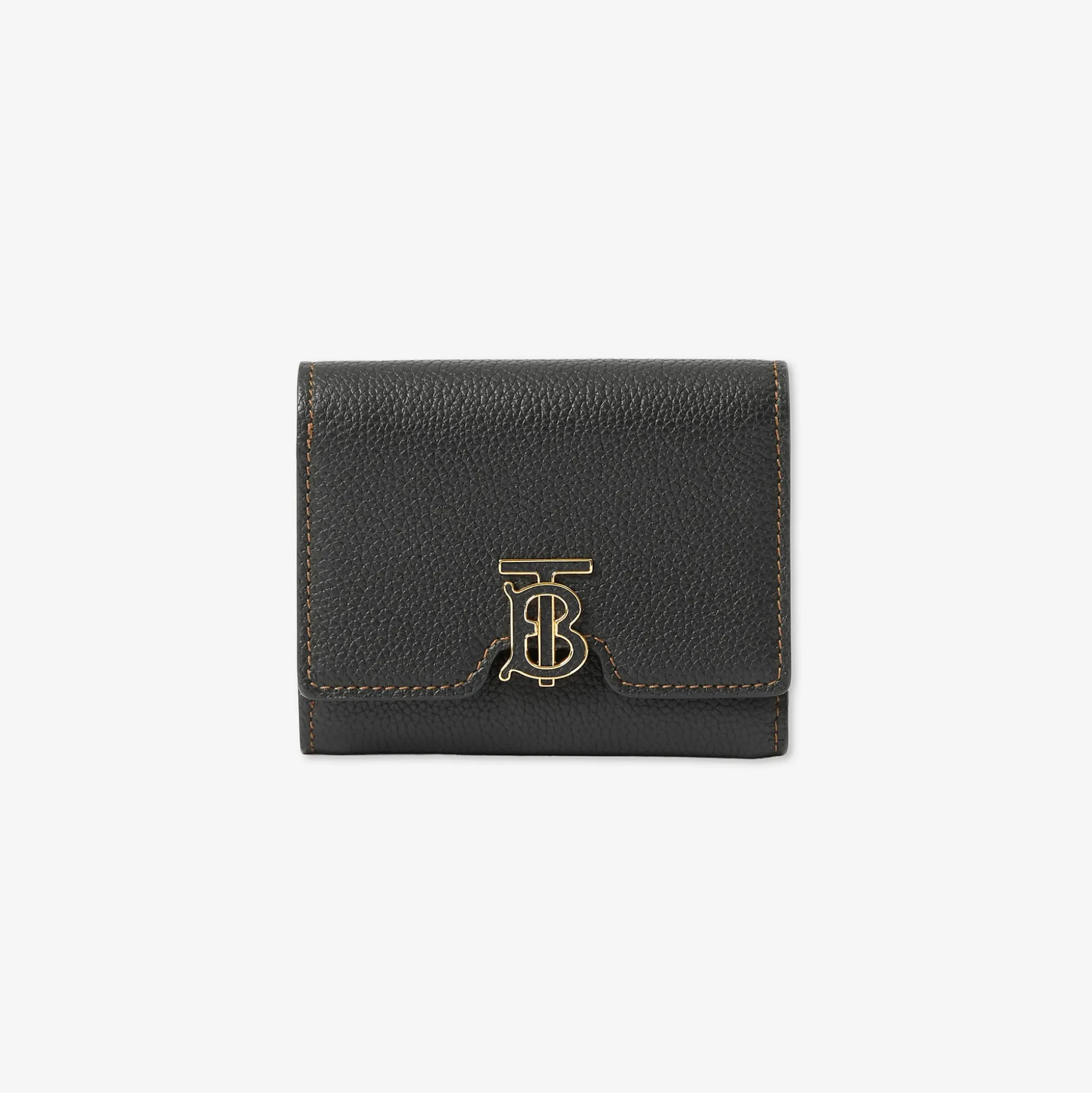 Hot Burberry TB Compact Wallet Black