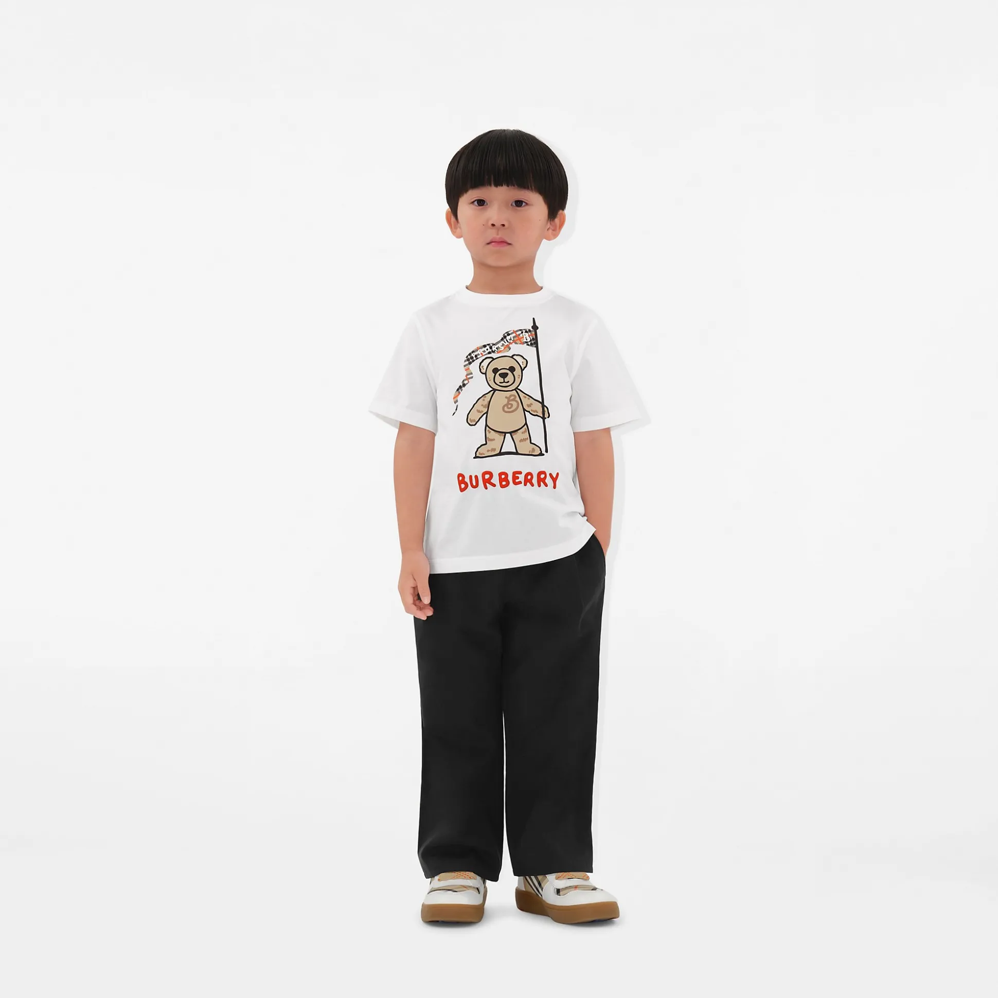 Store Burberry Thomas Bear Cotton T-shirt White