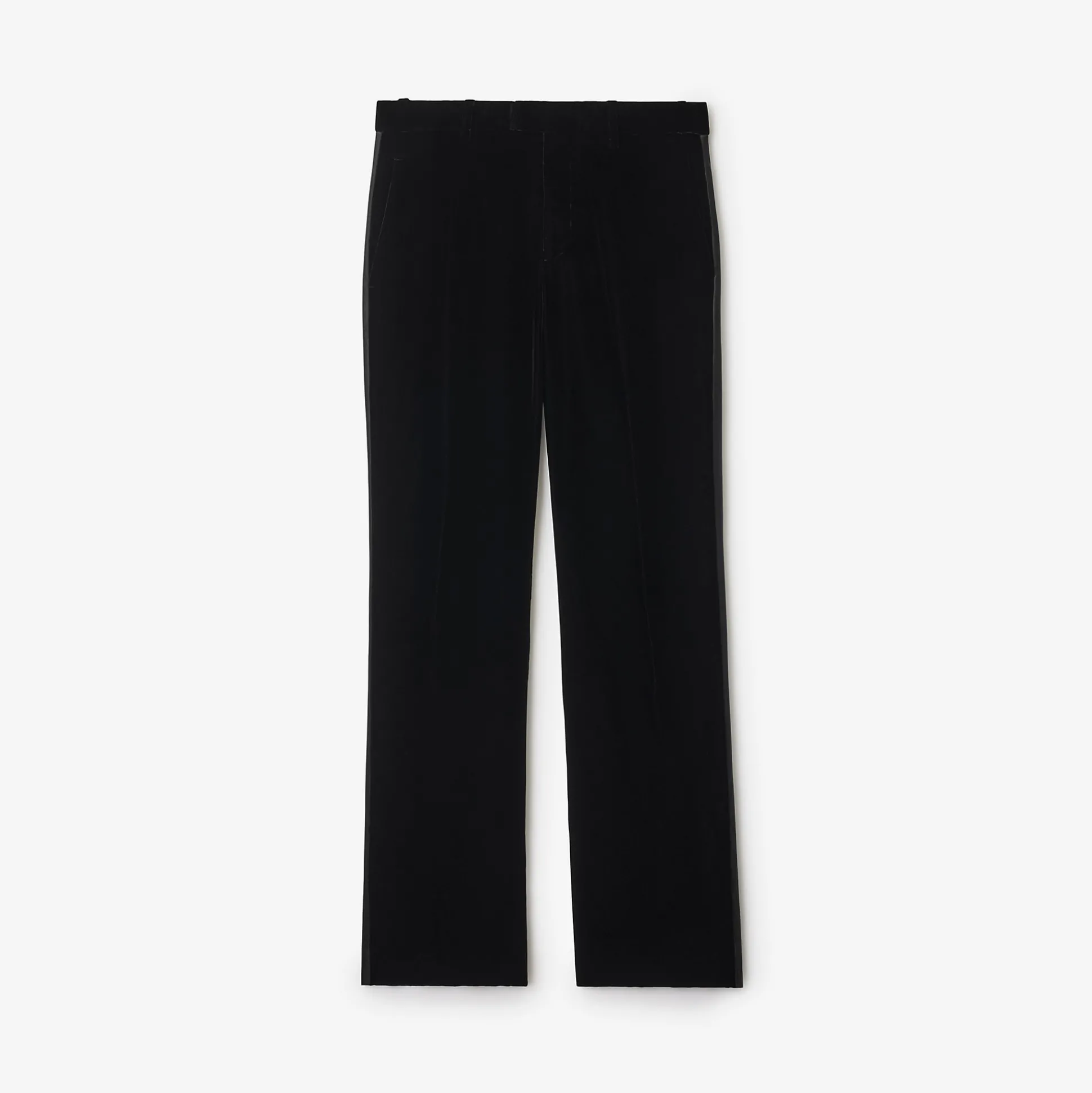 Discount Burberry Velvet Tuxedo Trousers Black