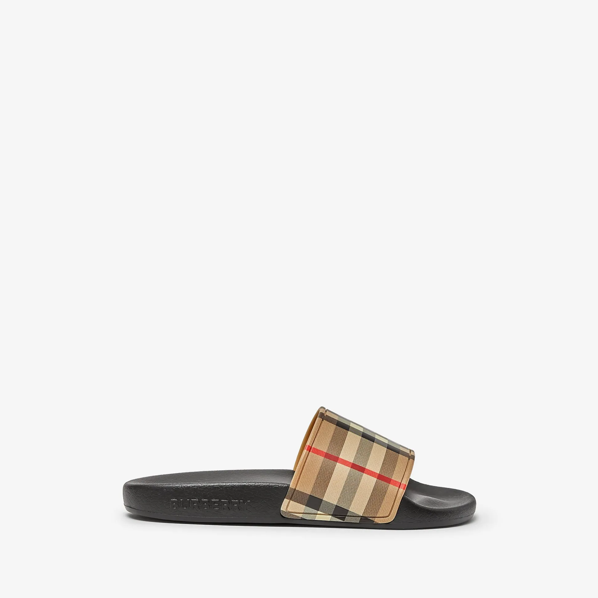 Flash Sale Burberry Vintage Check Slides Archivebeige