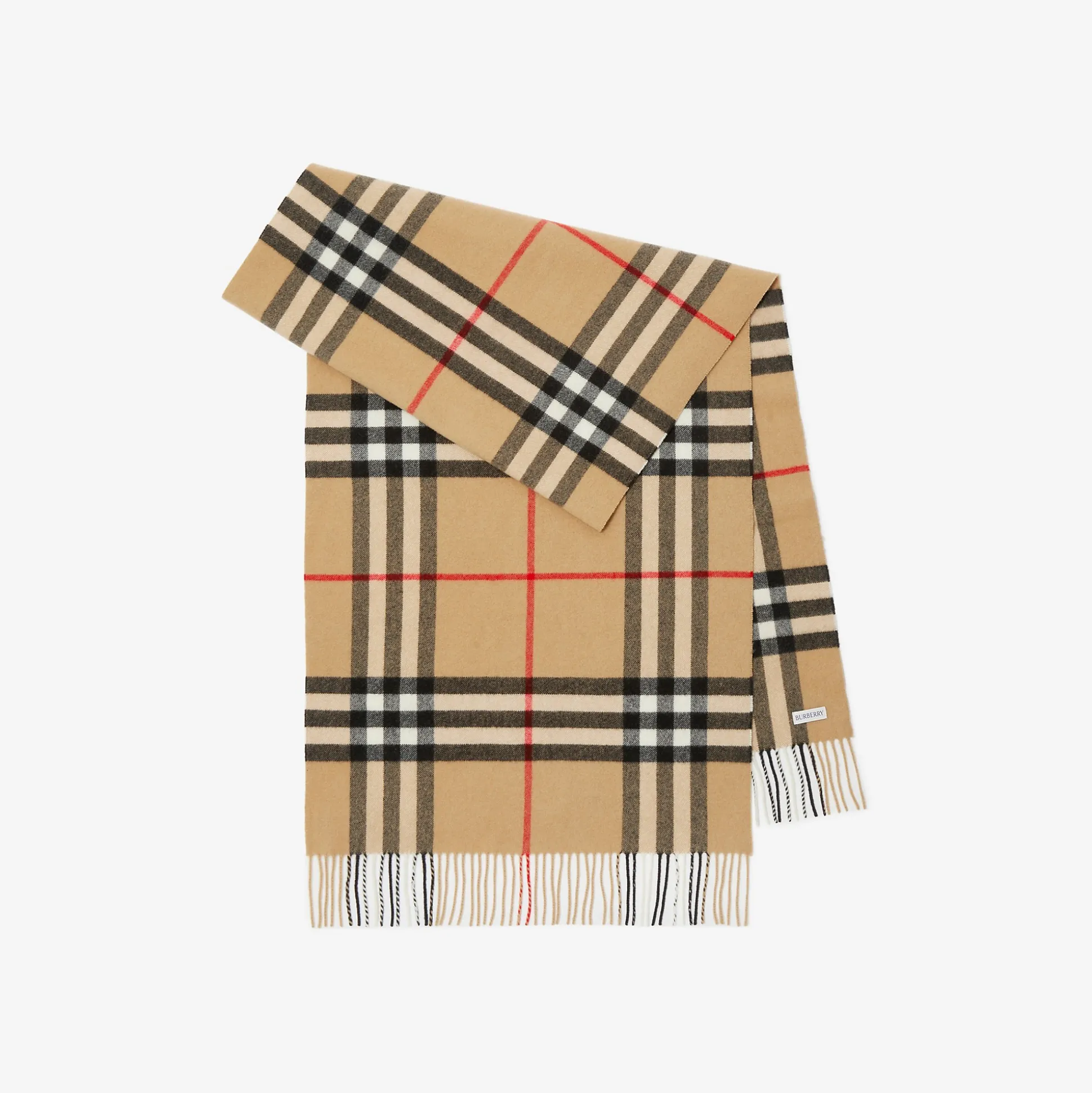 Cheap Burberry Wide Check Cashmere Scarf Archivebeige