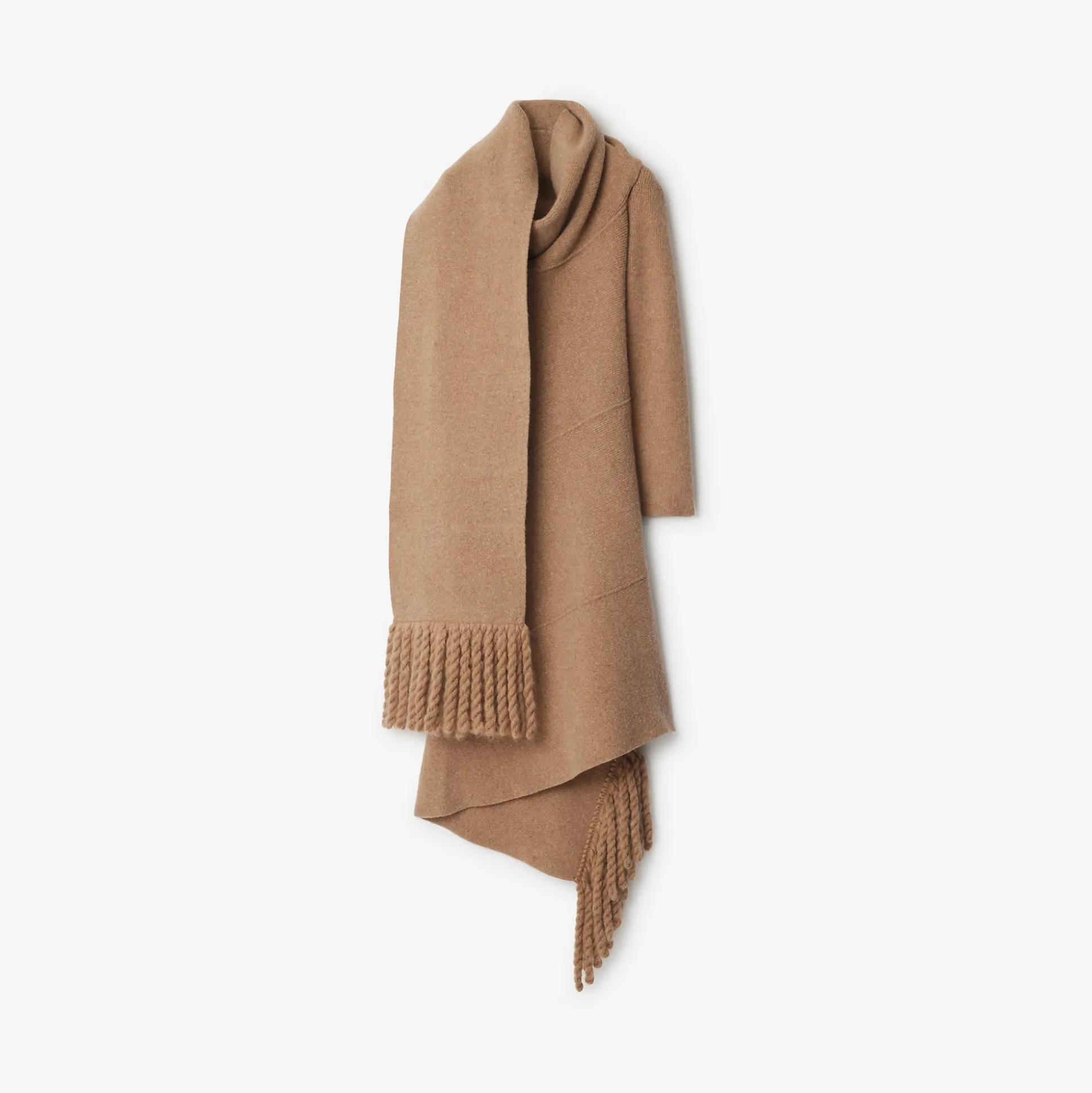 Best Burberry Wool Blend Scarf Dress Maple