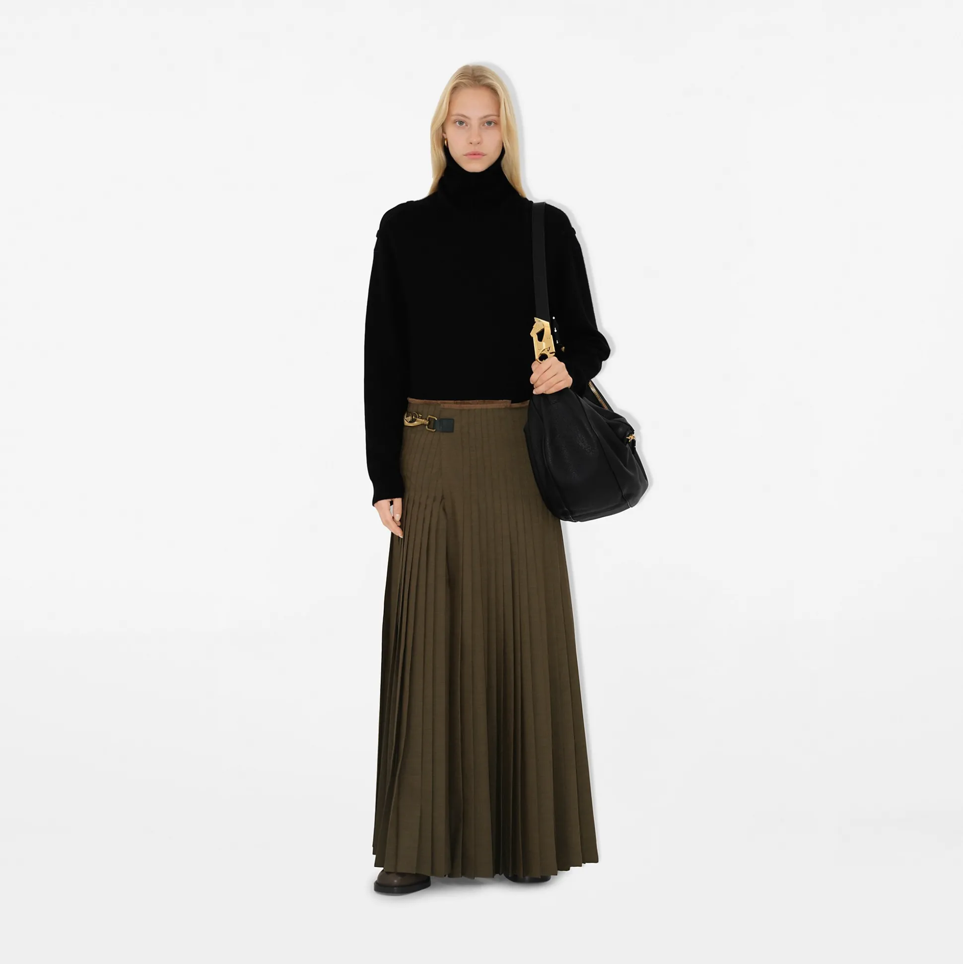 Online Burberry Wool Mohair Maxi Kilt Kindlemelange