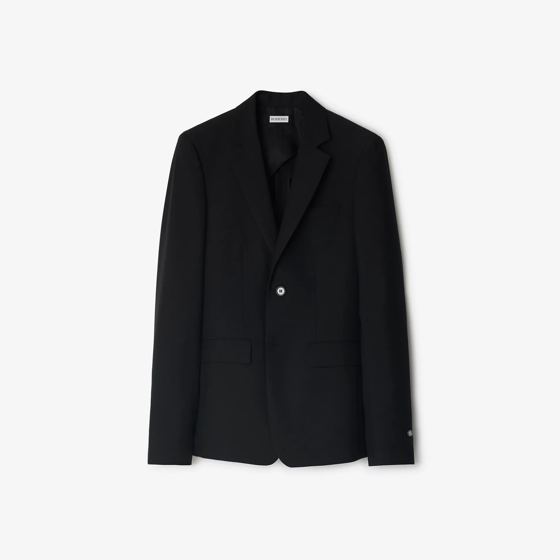 Cheap Burberry Wool Mohair Tailored Jacket Black