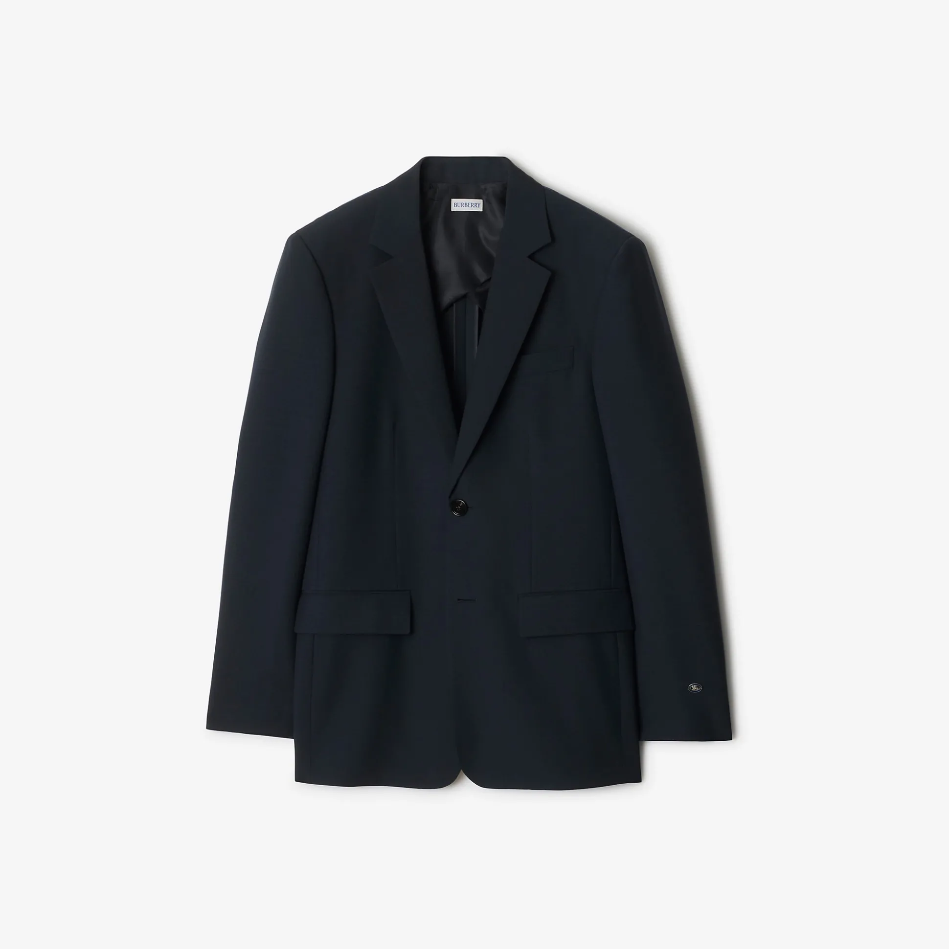 Flash Sale Burberry Wool Mohair Tailored Jacket Navy