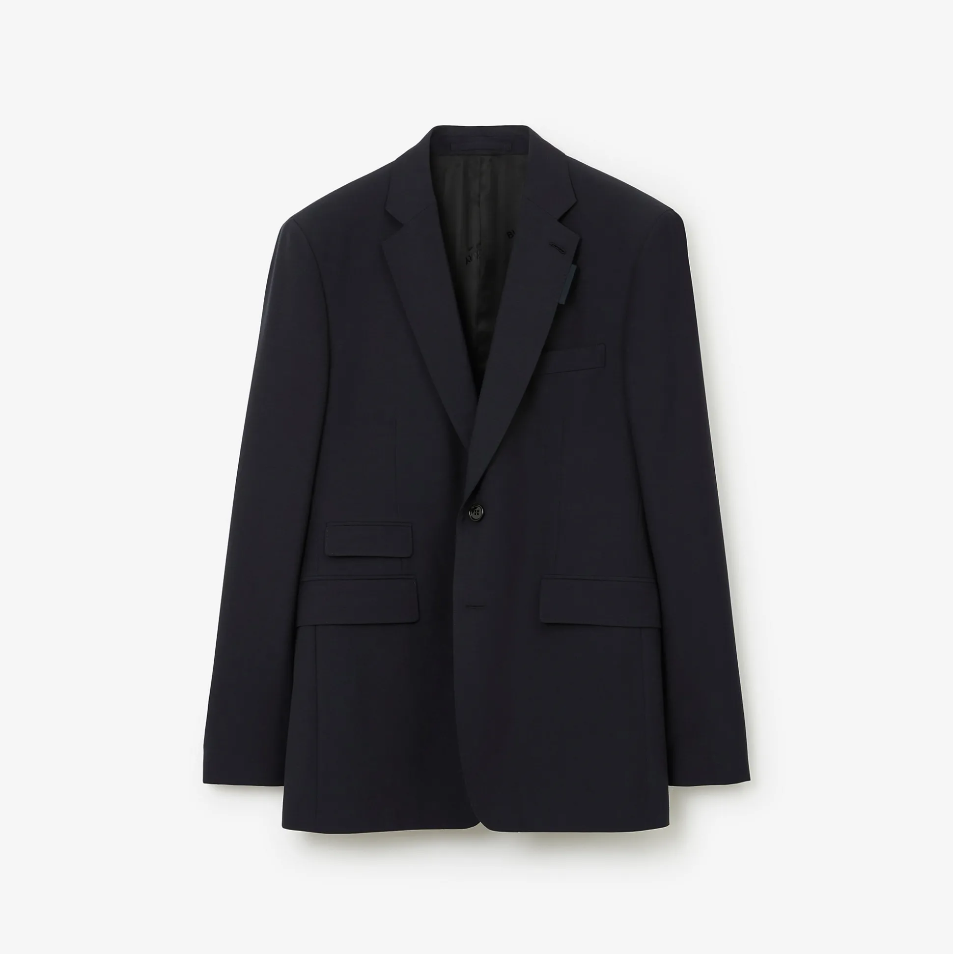 Sale Burberry Wool Mohair Tailored Jacket Navy