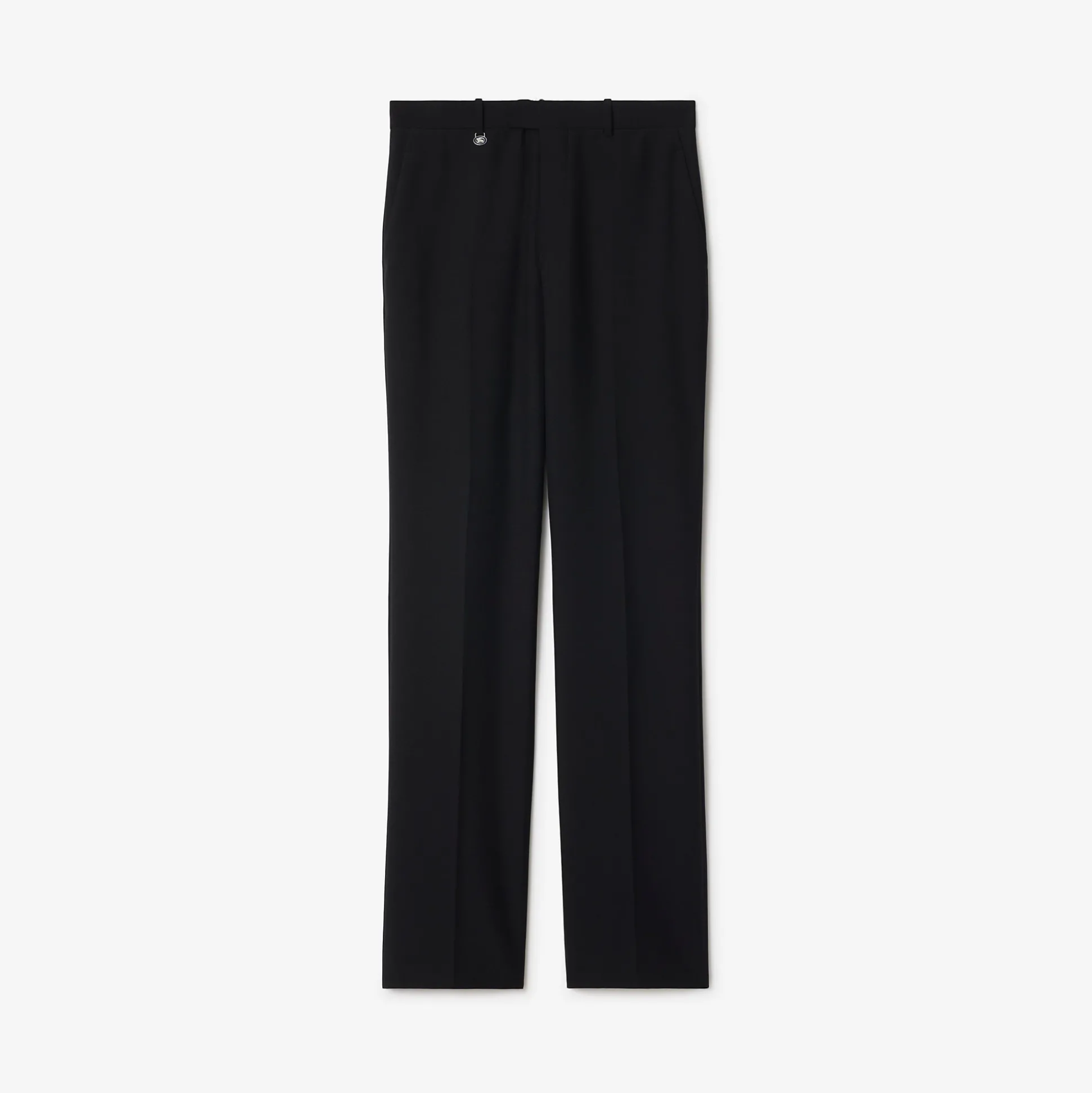 Outlet Burberry Wool Mohair Tailored Trousers Black