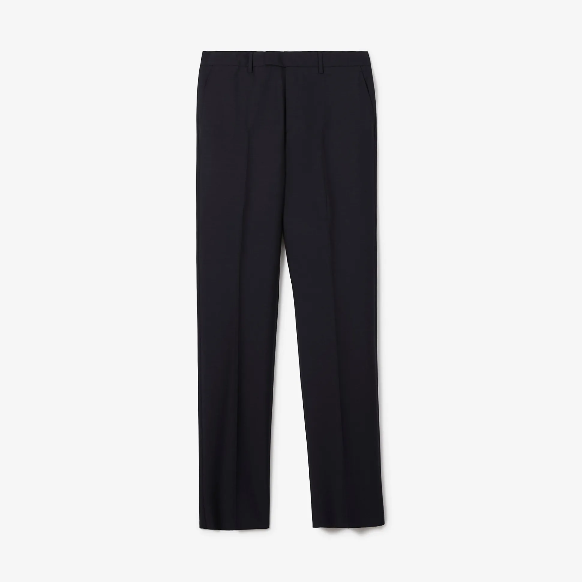 Best Sale Burberry Wool Mohair Tailored Trousers Navy