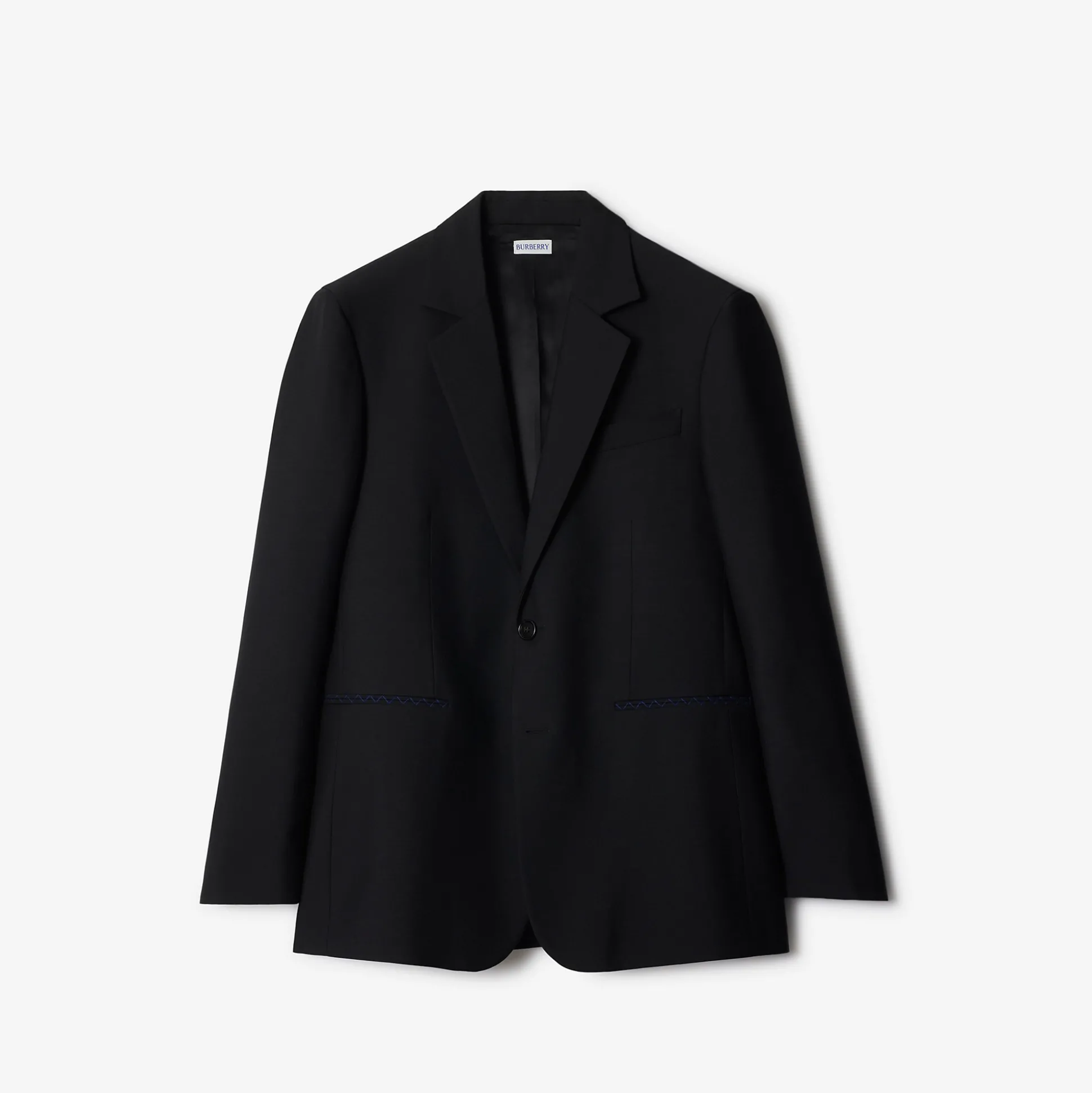 Flash Sale Burberry Wool Tailored Jacket Black