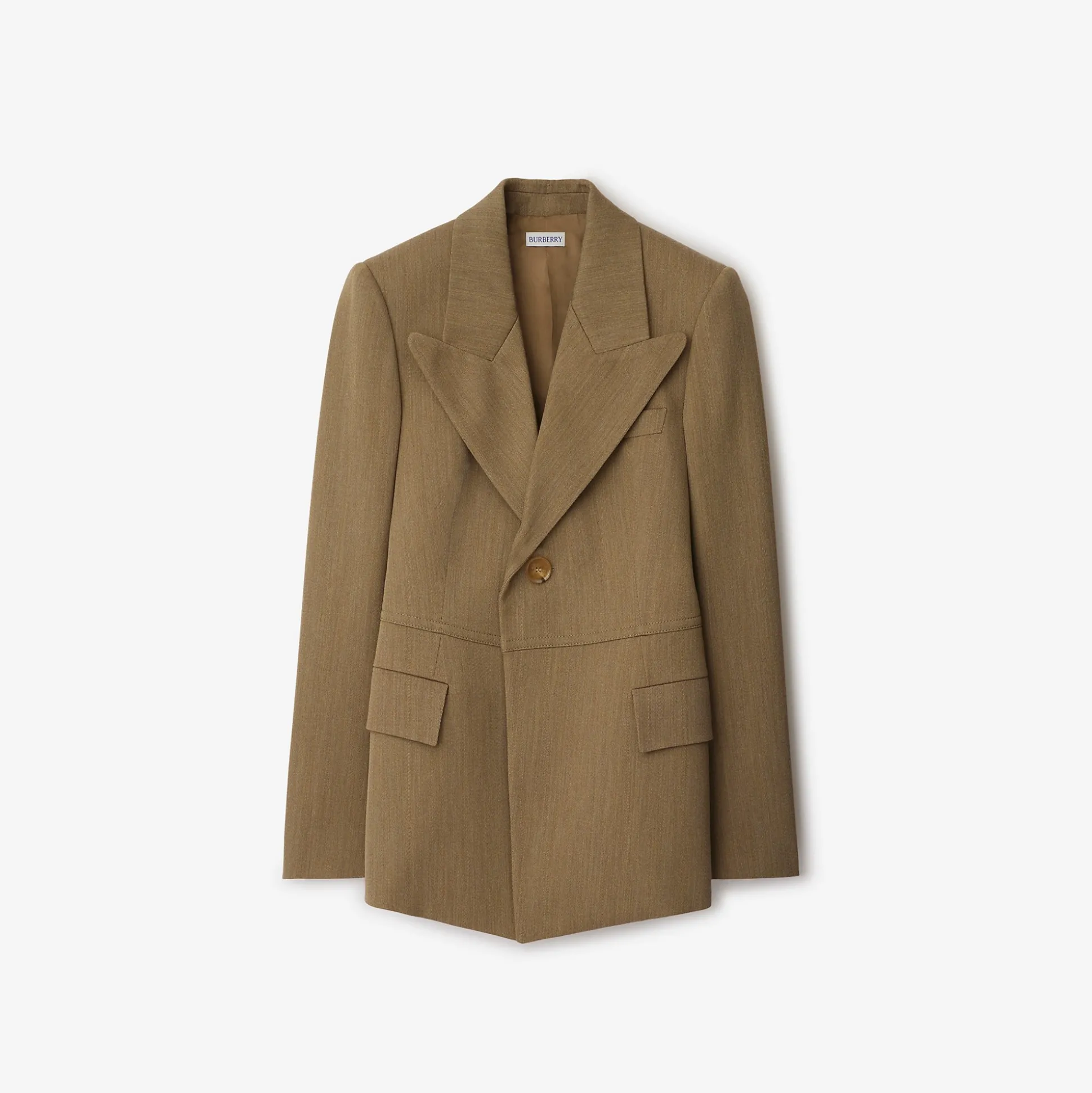 Cheap Burberry Wool Tailored Jacket Maple/cocoa