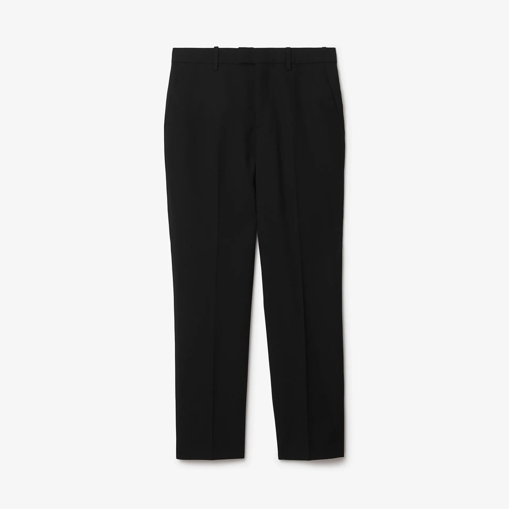 Discount Burberry Wool Tailored Trousers Black