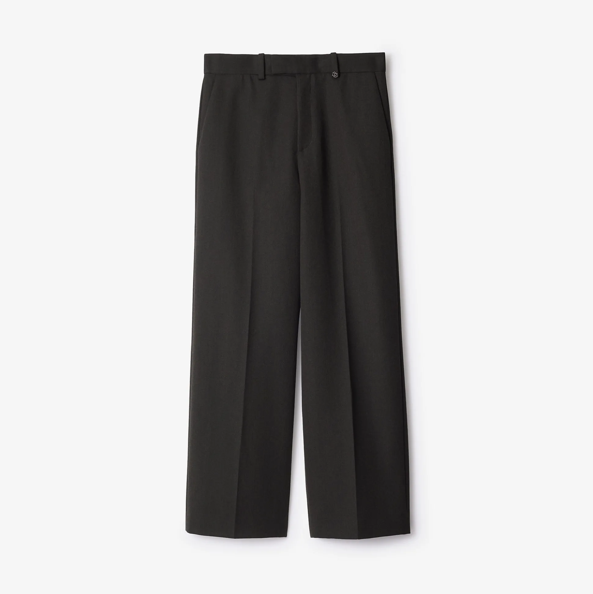 Flash Sale Burberry Wool Tailored Trousers Raven