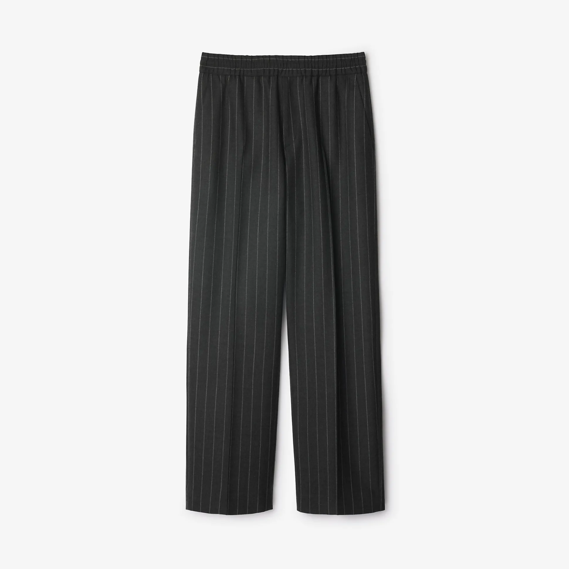 Best Sale Burberry Wool Tailored Trousers Slate/cobble