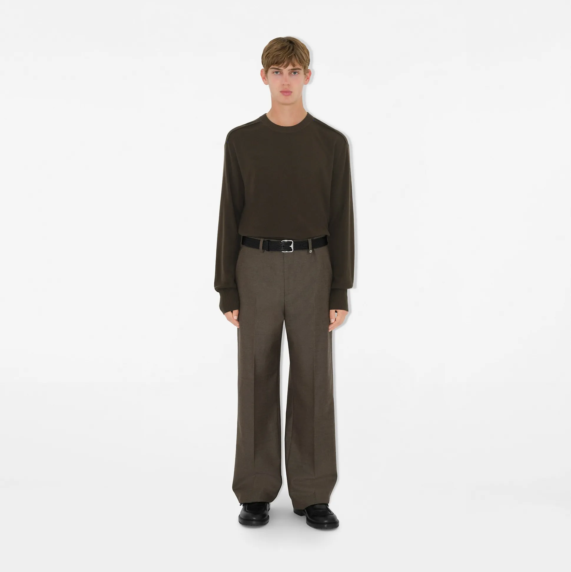 Clearance Burberry Wool Tailored Trousers Cindermelange